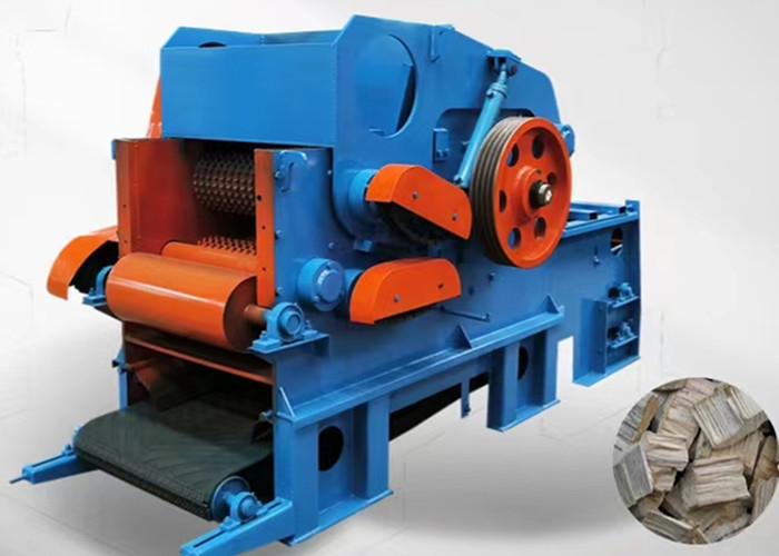 8-10t / Hr Wood Crusher Machine Industrial Drum Chipper 110 Kw