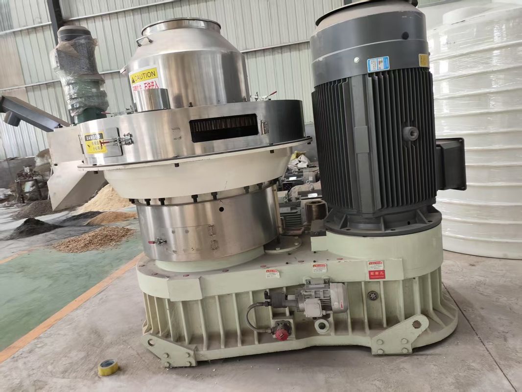 Commercial Vertical Ring Die Wood Pellet Biomass Line Manufacture Pellet Make Machine 2 Ton Rice Husk