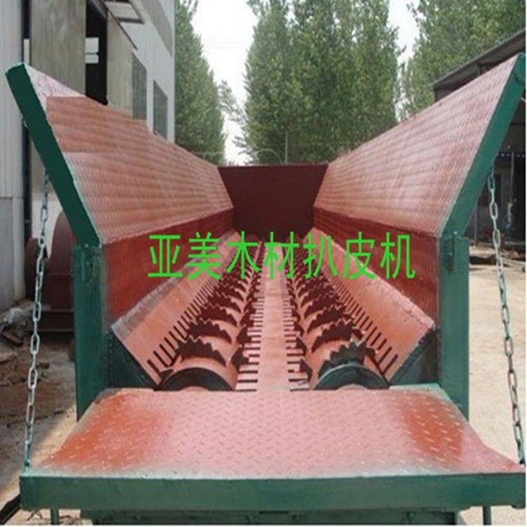 Double Roller 11kw 5t/H Wood Debarking Machine