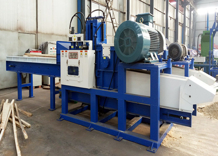Double Shaft 55KW 10m3/H Wood Sawdust Machine